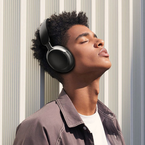 Active Noise Cancelling Wireless Over-Ear Headphones Black